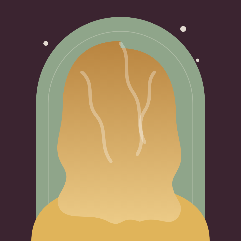 Illustration of soft honey-blonde waves