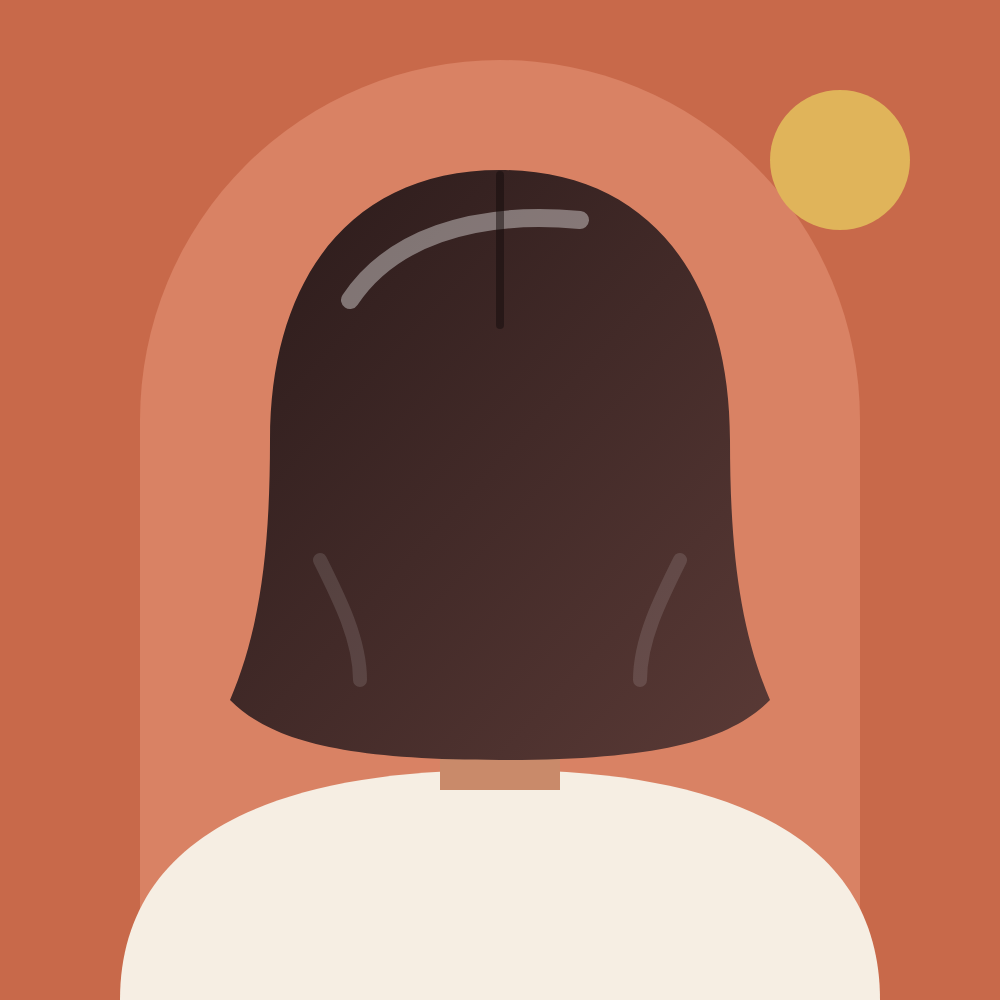 Illustration of a sleek, glossy bob cut